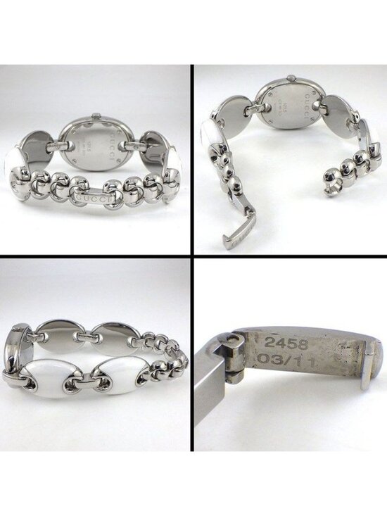 Gucci Watch Marina 121.5 Mirror Surface Dial Oval Link Bracelet main image 10